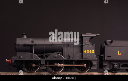 Class 4F Steam Locomotive, LMS Black Livery Stock Photo