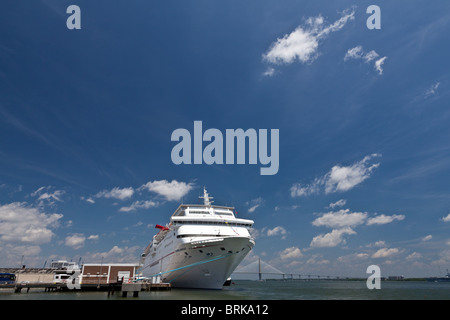 Carnival Triumph cruise ship, Charleston South Carolina USA Stock Photo