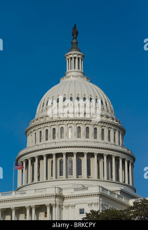 The dome of the US Capitol Building in Washington, DC. Stock Photo