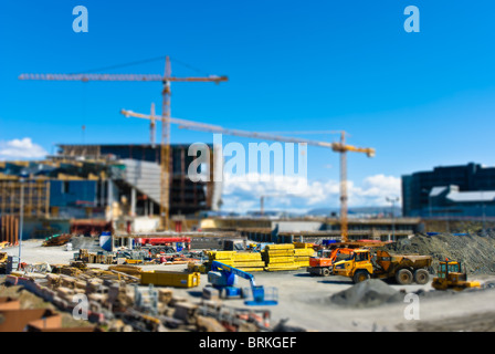 Construction site in Reykjavik Stock Photo