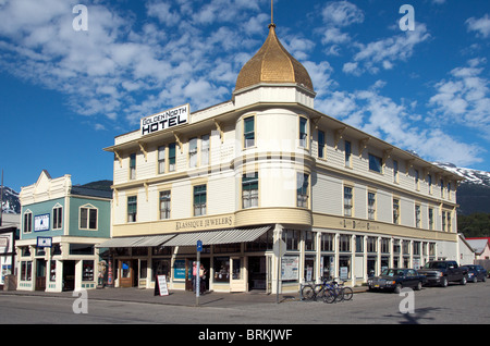 Golden North Hotel on Broadway Skagway Inside Passage Alaska USA Stock Photo