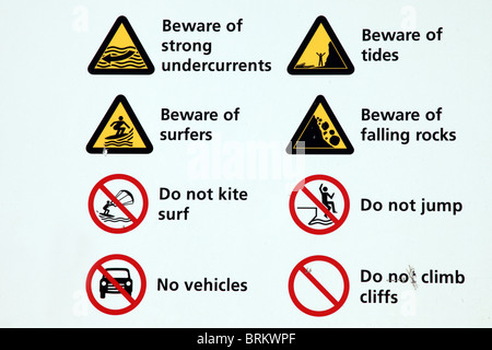 Warning signs Stock Photo - Alamy