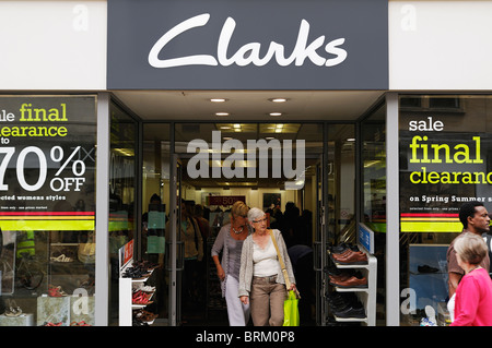 Clarks Shoe Shop, Oxford, UK. Stock Photo