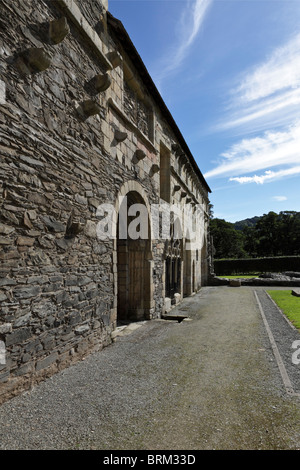 Valle Crucis Abbey near Llangollen in Wales. Stock Photo