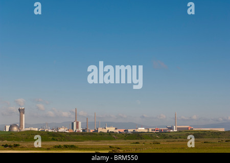 The Sellafield Nuclear power station close to the village of Seascale , Cumbria , England , Great Britain , Uk Stock Photo