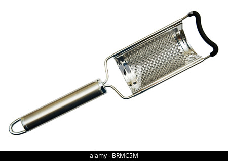 Nutmeg grater cutout on a white background. Stock Photo