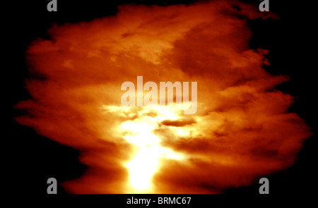 Nuclear war abstract background Stock Photo