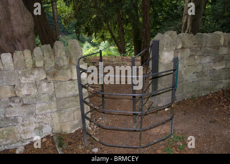 Kissing gate in the countryside outside Bath Somerset England UK Stock Photo