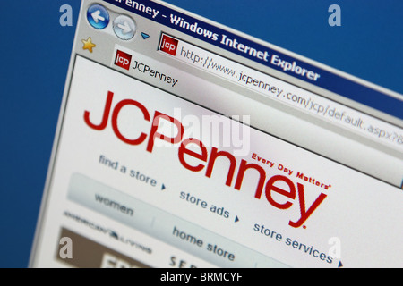 JCPenney department store website Stock Photo