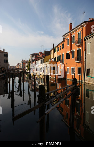 Chioggia, Vena canal, bridge, lagoon, Venice, Italy Stock Photo