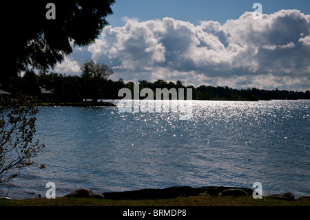 A view of Lake Manitou on Manitoulin Island Stock Photo