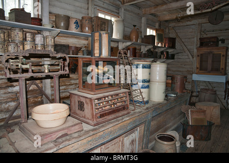 Louisiana, Baton Rouge, Rural Life Museum circa 19th century, commissary interior Stock Photo