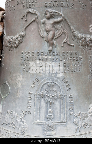 inscriptions on bell Molise Italy Stock Photo