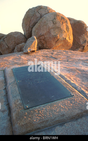 Grave of Cecil John Rhodes in the Matopos mountains Stock Photo