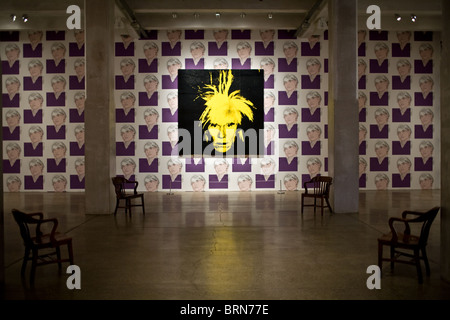 Andy Warhol self portrait at Warhol Museum, Pittsburgh, Pennsylvania Stock Photo