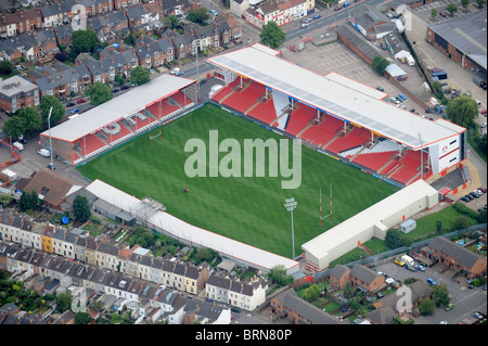 Gloucester RFC's Kingsholm stadium with the new C&G main stand 2009 ...