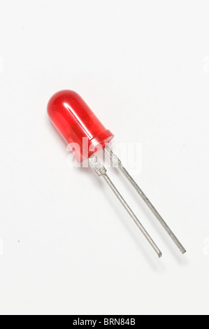 Red led diode Stock Photo