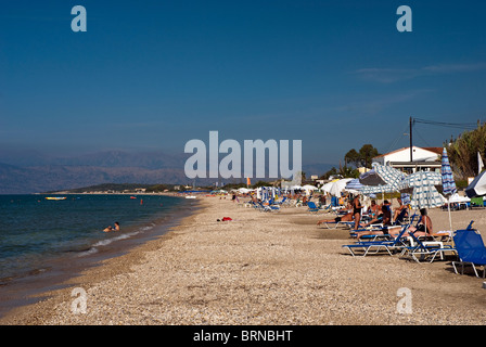 Acharavi Beach, Corfu, Ionian Islands Greece. Stock Photo