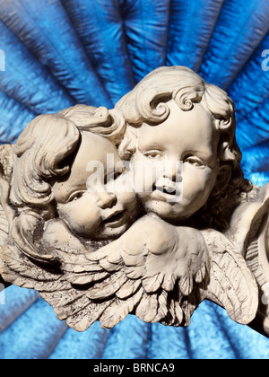 A sculpture of two angels Stock Photo