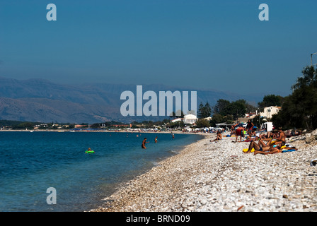 Acharavi Beach, Corfu, Ionian Islands Greece. Stock Photo