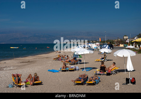 Acharavi Beach, Corfu, Ionian Islands Greece. Stock Photo