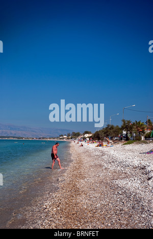 Acharavi Beach, Corfu, Ionian Islands Greece. Stock Photo