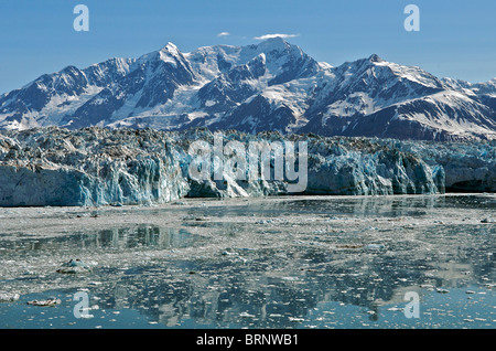 Hubbard Glacier Disenchantment Bay Inside Passage Alaska USA Stock Photo