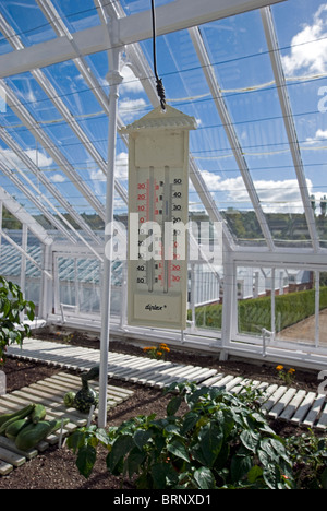 greenhouse thermometer Stock Photo