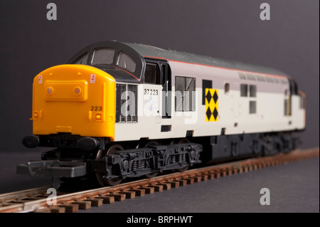 Class 37 Diesel Locomotive Trainload Freight Coal livery, circa 1987 Stock Photo