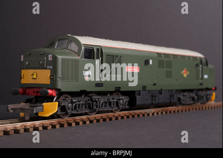 Class 37 Great Eastern, BR Brunswick Green livery Stock Photo