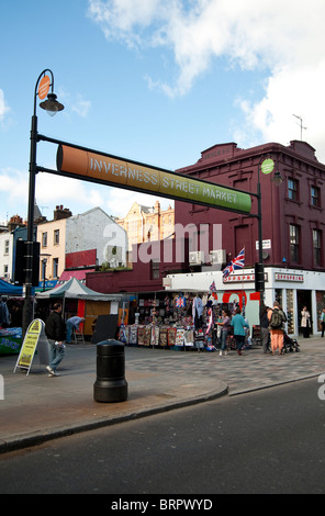 Inverness Street Market in Camden Town London Stock Photo