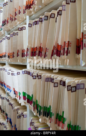 Alphabetized files, file folders Stock Photo - Alamy