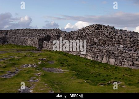 Inside of Dun Aengus Fort, Inis Mor Island, Aran Islands, Co. Galway, Ireland Stock Photo