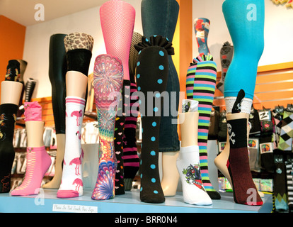 Socks for sale in a sock shop, the Mandalay Bay Hotel shops, Las Vegas USA Stock Photo