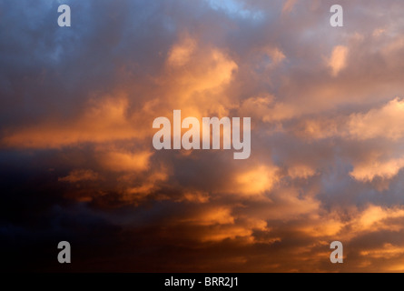 BEAUTIFUL SUNSET CLOUDS Stock Photo