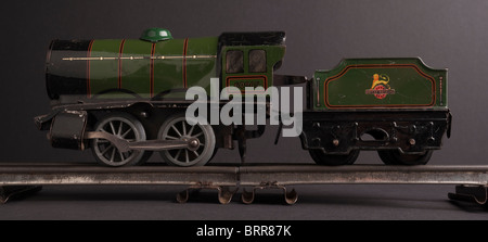 Tinplate Hornby 0 Gauge Train, circa 1950s Stock Photo