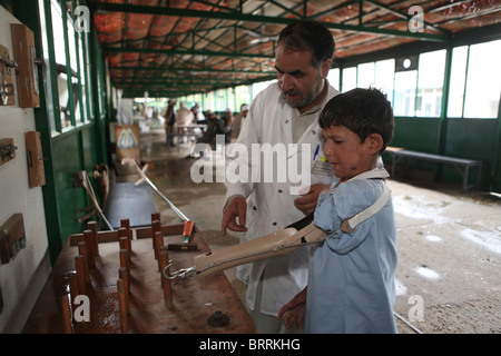 ICRC orthopic centre in Afghanistan Stock Photo