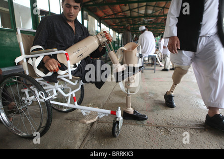 ICRC orthopic centre in Afghanistan Stock Photo