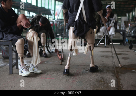 ICRC orthopic centre in Afghanistan Stock Photo