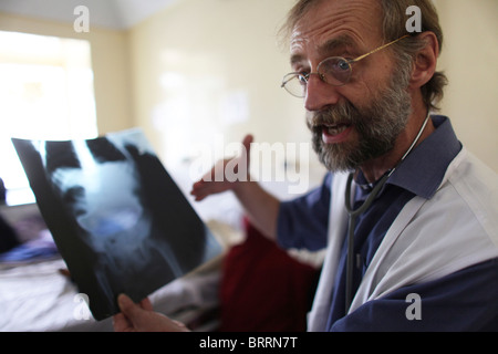 x-rays of wounded civilians in Afghanistan Stock Photo