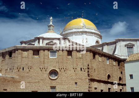 Cadiz Cathedral, Costa de la Luz, Andalusia, Spain, Europe Stock Photo