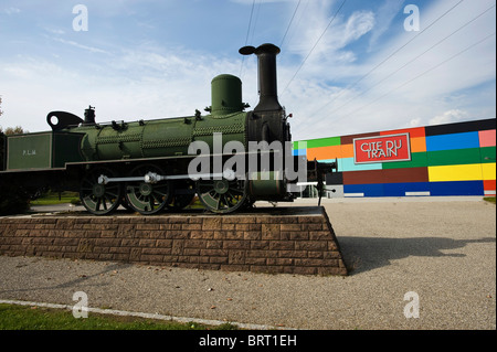 Cite du Train, train museum, Mulhouse, Alsace, France Stock Photo