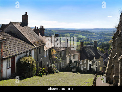 Gold Hill in Shaftesbury Dorset UK Stock Photo