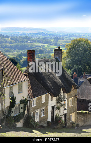 Gold Hill in Shaftesbury Dorset UK Stock Photo