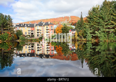 Mont-Tremblant Resort in the Fall Stock Photo