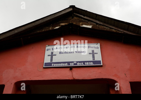 St Peters and St James Parish Church in Bathurst village Freetown Sierra Leone West Africa Stock Photo