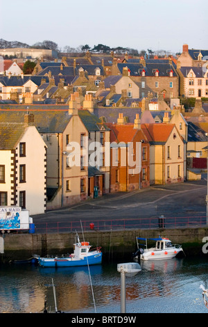 Port of Eyemouth, Scottish Borders in Scotland Stock Photo