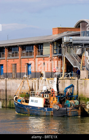 Port of Eyemouth, Scottish Borders in Scotland Stock Photo