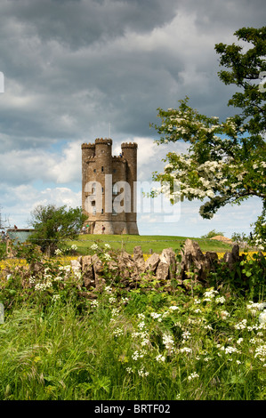 The Broadway Tower, Broadway, Worcestershire, England, UK Stock Photo