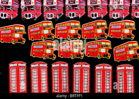 London Souvenir Fridge Magnets, Portobello Road, Notting Hill, London, England, UK Stock Photo